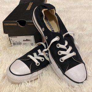 Great, used condition, stretchy back Converse